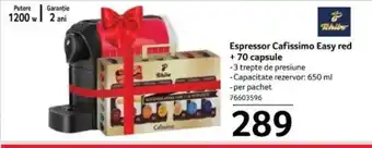 Selgros Espressor Cafissimo Easy red + 70 capsule Ofertă