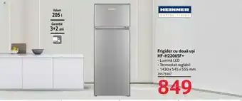 Selgros Frigider cu două uşi HF-H2206SF+ Ofertă