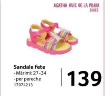 Selgros Sandale fete Ofertă