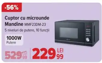 Carrefour Cuptor cu microunde Mandine MMF23DM-23 Ofertă