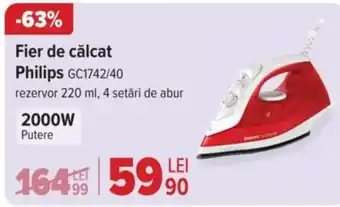 Carrefour Fier de călcat Philips GC1742/40 Ofertă