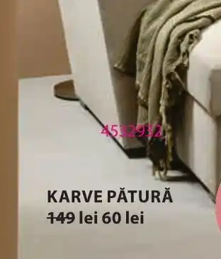 JYSK KARVE PĂTURĂ Ofertă