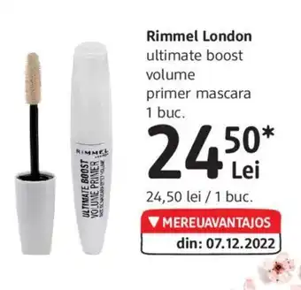 DM Rimmel London ultimate boost volume primer mascara Ofertă