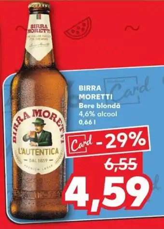 Kaufland BIRRA MORETTI Ofertă