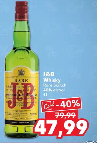 J&B Whisky Rare Scotch