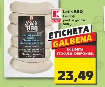 Kaufland Let's BBQ Cârnaţi pentru grătar Ofertă