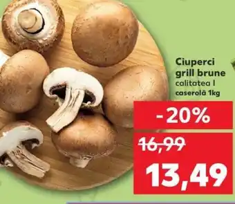 Kaufland Ciuperci grill brune Ofertă