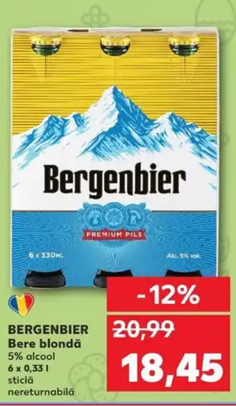 Kaufland BERGENBIER Bere blondă Ofertă