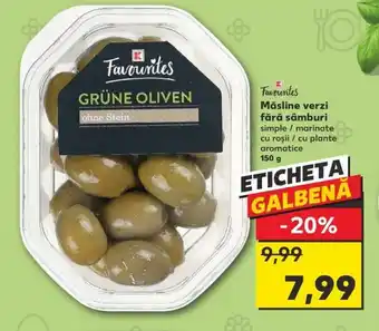 Kaufland Măsline verzi fără sâmburi Ofertă