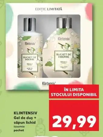 Kaufland KLINTENSIV Gel de duş + săpun lichid iasomie pachet Ofertă