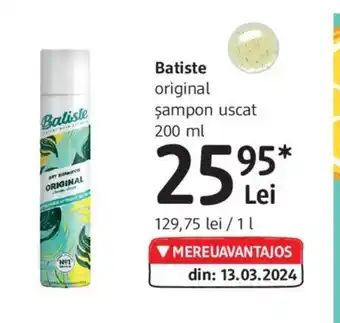 DM Batiste original Şampon uscat 200 ml Ofertă