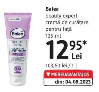 DM Balea beauty expert cremă de curățare pentru faţă 125 ml Ofertă