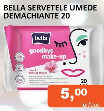 Unicarm BELLA SERVETELE UMEDE DEMACHIANTE 20 Ofertă