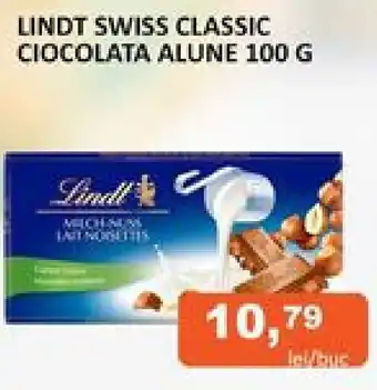 Unicarm LINDT SWISS CLASSIC CIOCOLATA ALUNE 100 G Ofertă