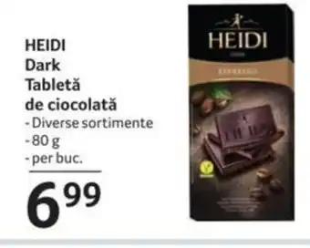 Selgros HEIDI Dark Tabletǎ de ciocolată Ofertă