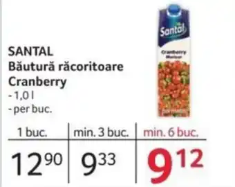 Selgros SANTAL Băutură răcoritoare Cranberry Ofertă