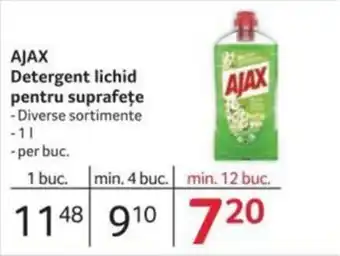 Selgros AJAX Detergent lichid pentru suprafețe Ofertă