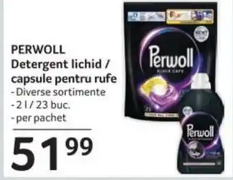 Selgros PERWOLL Detergent lichid / capsule pentru rufe Ofertă