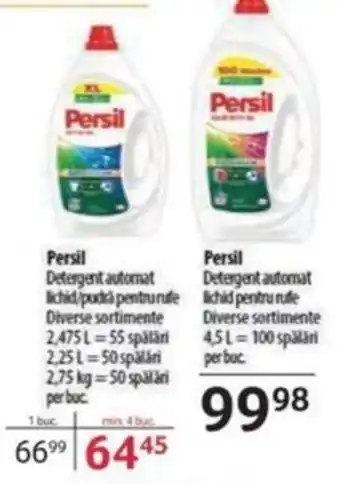 Selgros Persil Detergent automat lichid Ofertă