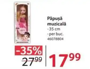 Selgros Păpuşă muzicală Ofertă