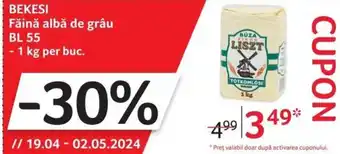 BEKESI Făină albă de grâu BL 55