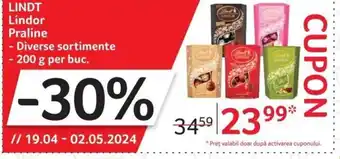 Selgros LINDT Lindor Praline Ofertă