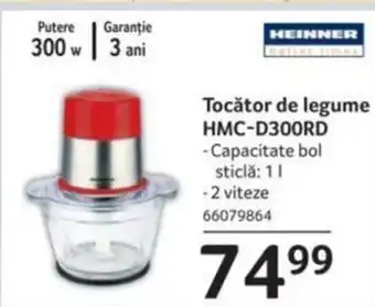 Selgros Tocător de legume HMC-D300RD Ofertă