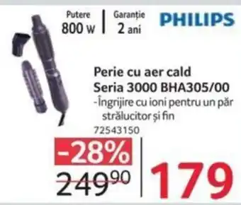 Selgros Perie cu aer cald Seria 3000 BHA305/00 Ofertă