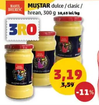 Penny MUŞTAR dulce/clasic / hrean Ofertă