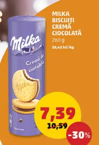 Penny MILKA BISCUITI CREMĂ CIOCOLATĂ Ofertă