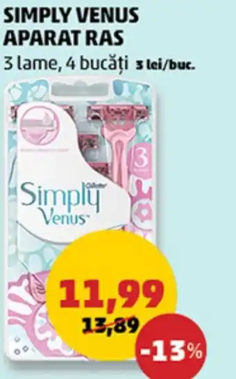 Penny SIMPLY VENUS APARAT RAS Ofertă