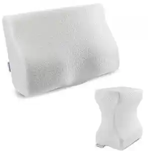 Set perna cu suport cervical din spuma cu memorie pentru copii 12-16 ani, perna pentru genunchi Suporto ️ 50x30, cu perforati