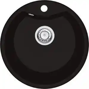 Favi Chiuveta bucatarie compozit cu orificiu pentru baterie negru mat Deante Solis Negru mat Ofertă