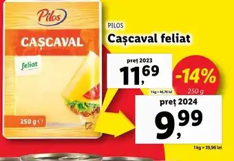 Lidl PILOS Cascaval feliat Ofertă