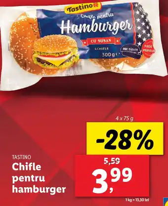 Lidl TASTINO Chifle pentru hamburger Ofertă