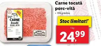 Lidl Carne tocată porc-vită Ofertă