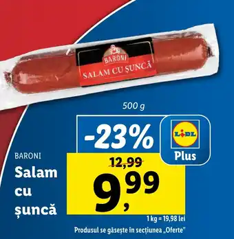 Lidl BARONI Salam cu șuncă Ofertă