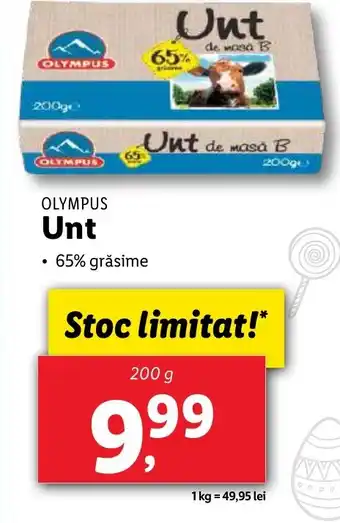 Lidl OLYMPUS Unt Ofertă