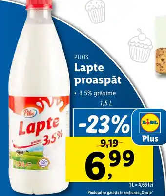 Lidl PILOS Lapte proaspăt Ofertă