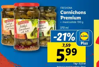 Lidl FRESHONA Cornichons Premium Ofertă