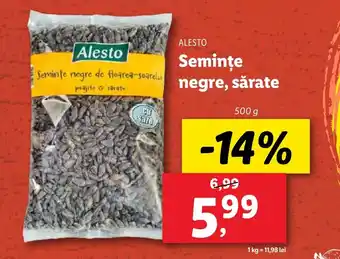 Lidl ALESTO Seminţe negre, sărate Ofertă