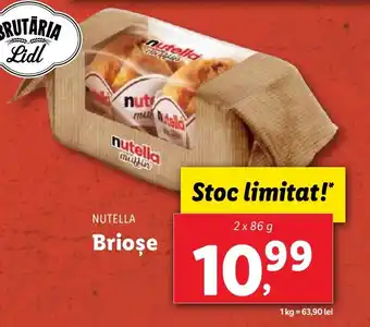 Lidl NUTELLA Briose Ofertă