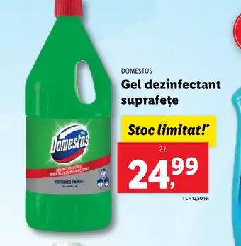 Lidl DOMESTOS Gel dezinfectant suprafeţe 2L Ofertă