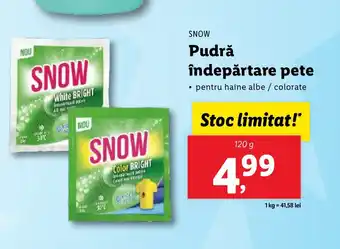 Lidl SNOW Pudrǎ îndepărtare pete Ofertă