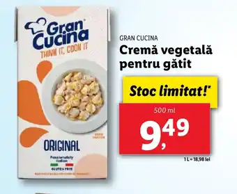 Lidl GRAN CUCINA Cremă vegetală pentru gătit Ofertă