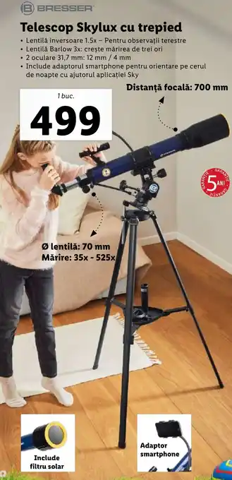 Lidl Telescop Skylux cu trepied Ofertă