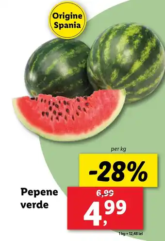 Lidl Pepene verde Ofertă