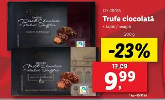 Lidl J.D. GROSS Trufe ciocolată Ofertă