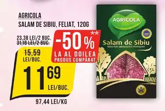 Mega Image AGRICOLA SALAM DE SIBIU, FELIAT, 120G Ofertă