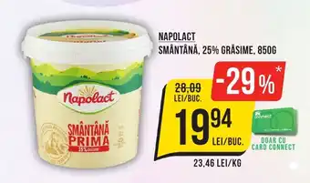 Mega Image NAPOLACT SMÂNTÂNĂ, 25% GRĂSIME, 850G Ofertă